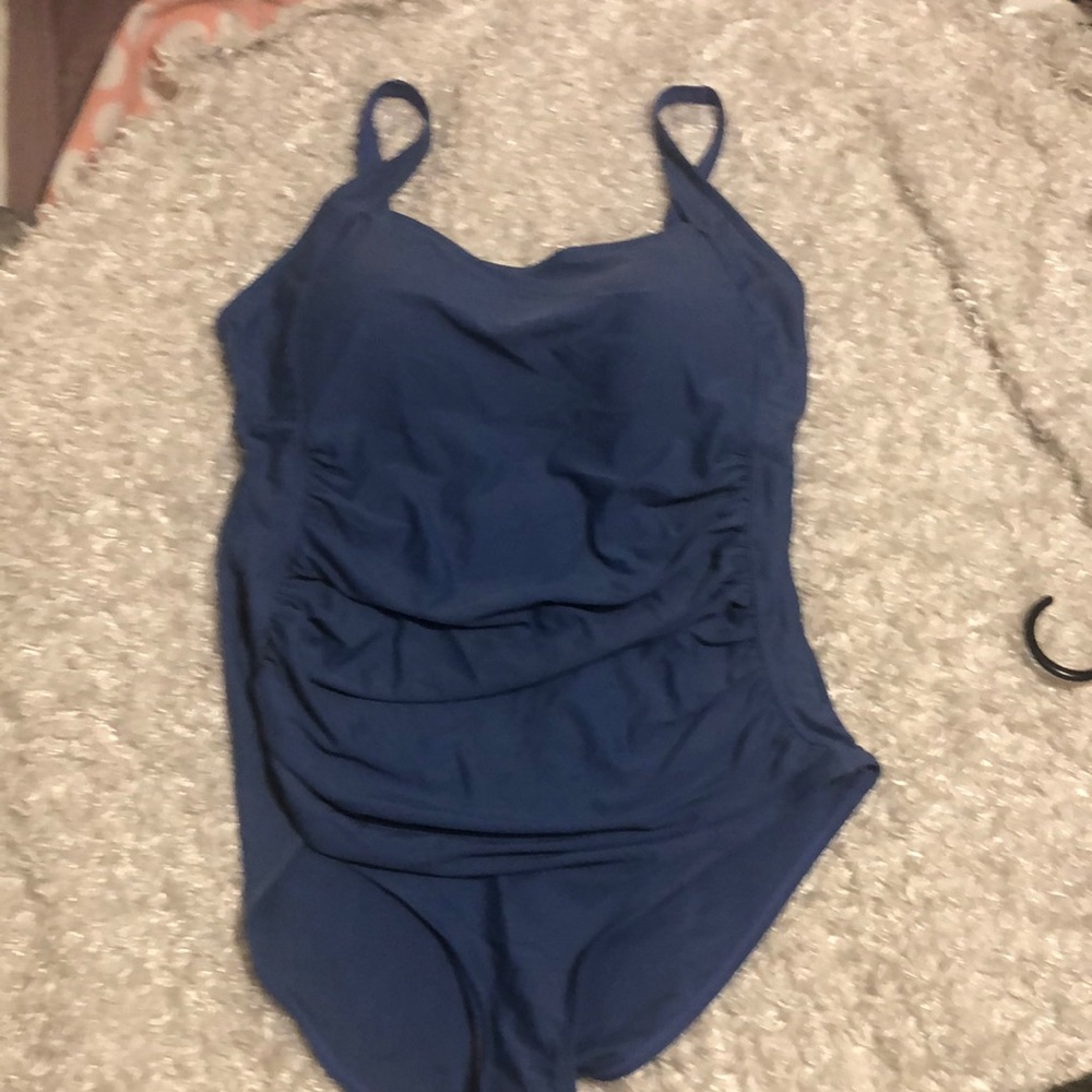 Great one piece cobalt blue size 14